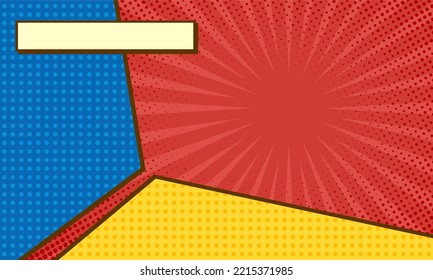 Farbiger Hintergrund der Comicszene