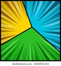 Colorful comic style wallpaper background