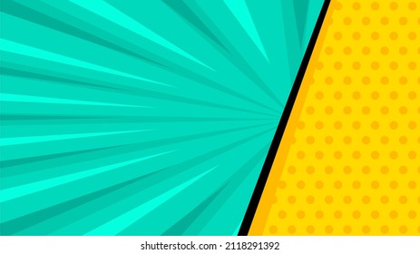 Colorful Comic Video Thumbnail Template Background