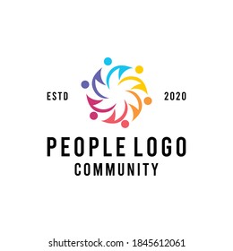 Colorful Community Logo design Vector