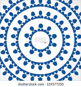 Colorful community people icons in circle