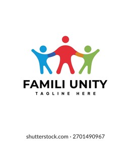 Colorful community unity logo design