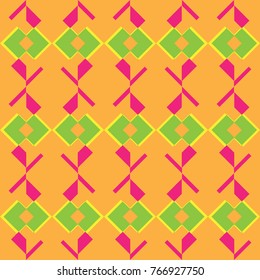 Colorful composition with abstract shapes, pattern
