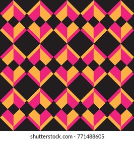 Colorful composition with abstract shapes, pattern