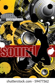 Colorful composition of sound
