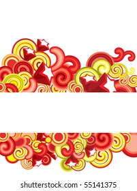 Colorful composition with space for your message