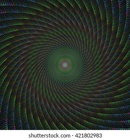Colorful computer generated spiral fractal design background