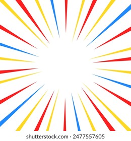 colorful concentrated line illustration material