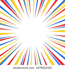 colorful concentrated line illustration material