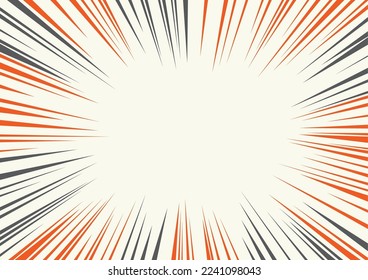 Colorful concentration line illustration background