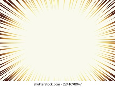 Colorful concentration line illustration background