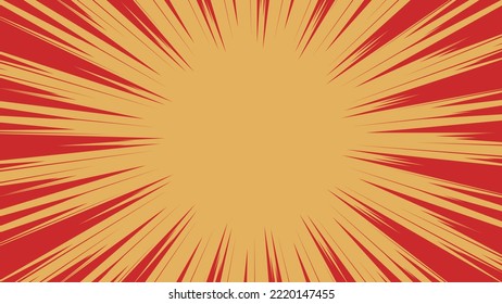 Colorful concentration line illustration material
