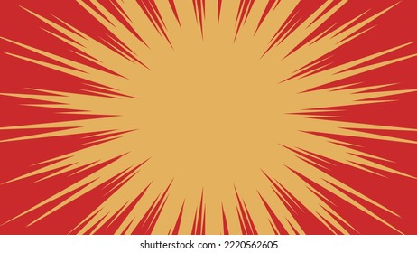 Colorful concentration line illustration material