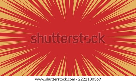 Colorful concentration line illustration material