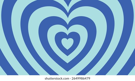 Colorful Concentric Heart Patterned Designs for Social Media and animation, ready to use