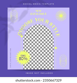 Colorful Concept Fashion Collection Social Media Stories Feed Post Template