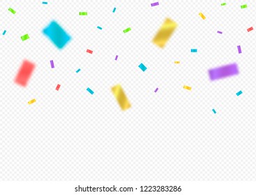 Colorful confetti background