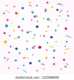 Colorful confetti background explosion vector