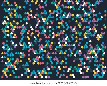Patrón de fondo de confeti colorido para el diseño y el arte