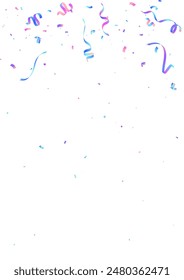 Fondo de confeti colorido que zigzags cayendo para la celebración. decoración del festival Ilustración vectorial