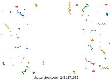 colorful confetti background vector free