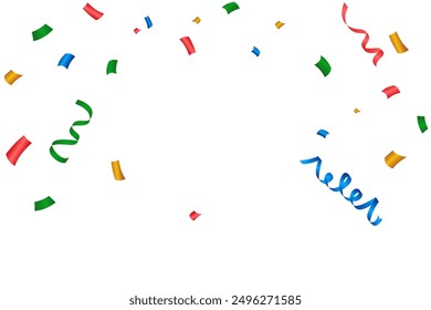 colorful confetti background vector free