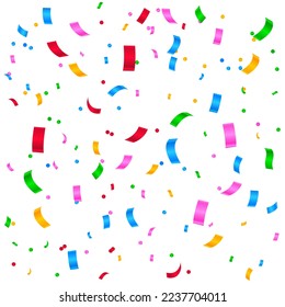 Colorful confetti background. Vector illustration.