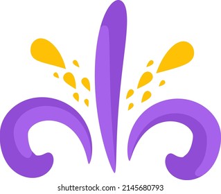 Colorful confetti. Bright holiday firework. Color 2D splash. Flat vector illustration.