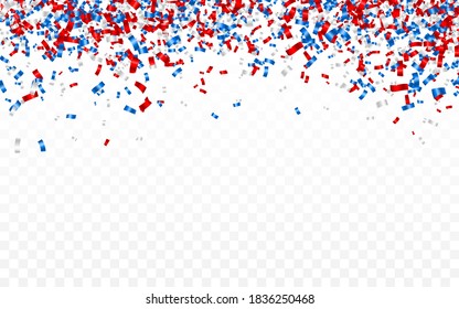 Colorful confetti. Celebration carnival falling shiny glitter confetti. Luxury greeting card. Vector illustration.