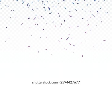 Colorful Confetti celebrations design isolated on transparent background