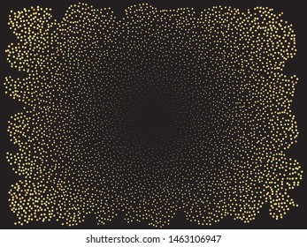 Colorful confetti crackers falling. Stylish element of your design. Vector illustration theme. Gold invitation template background image, poster or greeting card.