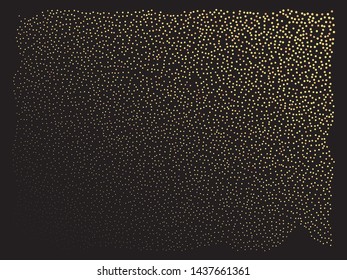 Colorful confetti crackers falling. Vector illustration surprise. Random element of your design. Gold invitation template background image, poster or greeting card.