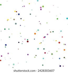 A colorful confetti glitter dot texture design element.