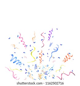 Colorful confetti isolated. Festive vector background Vector illustration EPS10