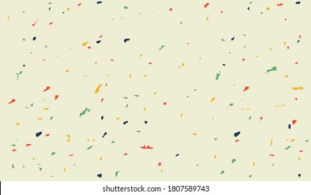 Colorful confetti isolated vector background random pattern illustration