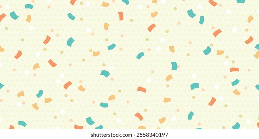 Colorful Confetti Pattern Background | Bright Designs and Decoration Materials