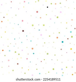 colorful confetti seamless decor vector pattern