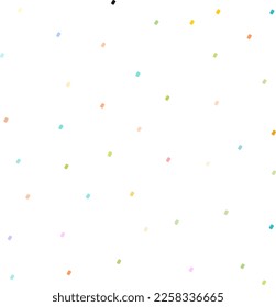 colorful confetti seamless decor vector pattern