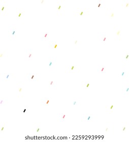 colorful confetti seamless decor vector pattern