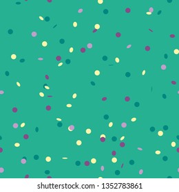 Colorful confetti seamless pattern background