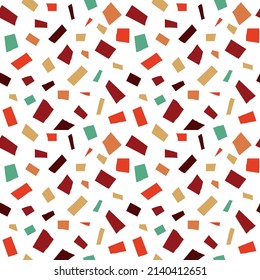 Colorful confetti seamless pattern. Design abstract confetti background. Vector illustration