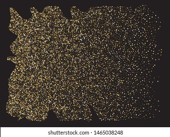 Colorful confetti squares falling. Vector illustration vintage. Vibrant element for your design. Gold invitation template, background image, poster or greeting card.