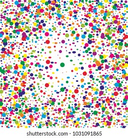 Colorful Confetti vector art illustration