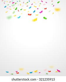 Colorful confetti. Vector background