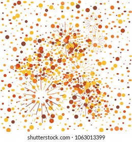 Colorful Confetti. Vector Festive Illustration of Falling Shiny Confetti Glitters Isolated on Transparent Checkered Background. Holiday Decorative Tinsel Element for Design