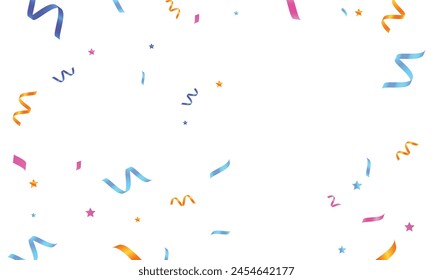 colorful confetti vector festive illustration of falling shiny confetti isolated.