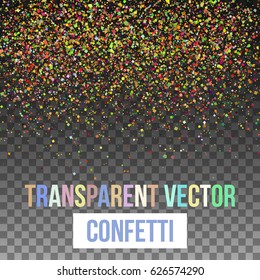 Colorful Confetti. Vector Illustration