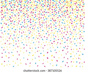 Colorful Confetti Wallpaper Cmyk Vector Background Stock Vector