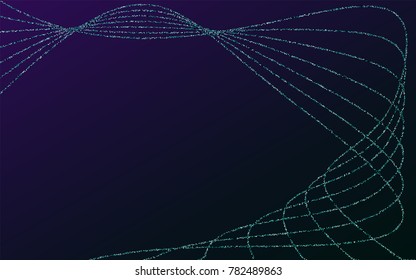 Colorful confetti-points are scattered over a dark background. Luxury festive background. Multicolored shiny abstract texture. Element of design. Vector illustration, EPS 10.