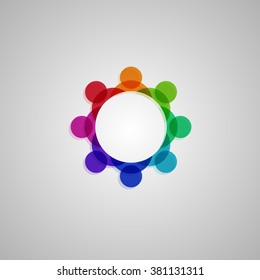 Colorful 'Connection' illustration, vector